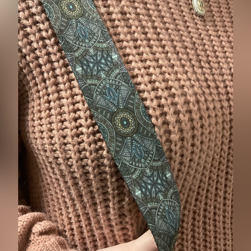 Stylish Boho & Blingy Removable Adjustable Strap “Made By Me”Crossbody Jean Bag! - Picture 6 of 16